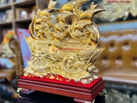 Tại sao mô hình thuyền đồng mạ vàng 24k trở thành quà tặng doanh nghiệp được ưa chuộng hiện nay?