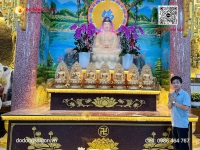 Lắp Đặt Bộ Tượng Dược Sư Bằng Đồng Đỏ Tại Tịnh Xá Ngọc Nguyên – Công Trình Tâm Linh Trang Nghiêm