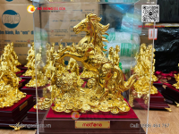 Địa Chỉ Bán Tượng Ngựa Nhất Mã Phi Thiên Dát Vàng 24K