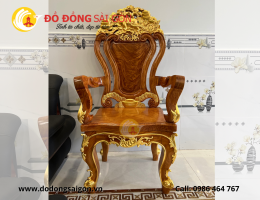 Đặc điểm ghế lãnh đạo dát vàng Đồ Đồng Sài Gòn