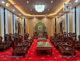 Mặt trống đồng 2m trang trí phòng tiếp khách – Điểm nhấn sang trọng và đẳng cấp
