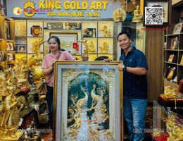 Tranh Vàng Hạnh Phúc Viên Mãn - Quà tặng Được Hải Papa TV chọn