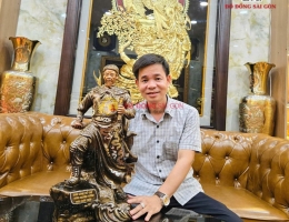 Tượng Hưng Đạo Đại Vương Trần Quốc Tuấn Khảm Ngũ Khí