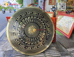 Mặt Trống Đồng Đường Kính 1m2 Trang Trí Phòng Họp, Phòng Làm Việc