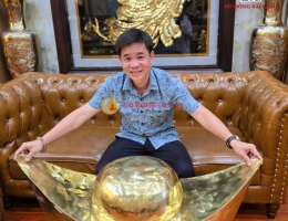 Đúc thỏi vàng bằng đồng 70kg