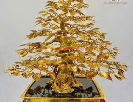 Cây Bồ Đề Bằng Đồng Mạ Vàng 24k