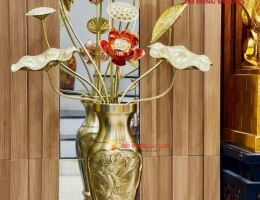 Bán Hoa Sen Thờ Bằng Đồng Tại Sài Gòn