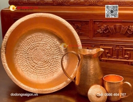Chế Tác Cốc Uống Nước Bằng Đồng Đỏ