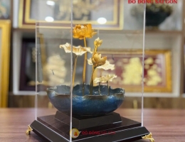 Mẫu Chậu Hoa Sen Bằng Vàng 24K Đẹp