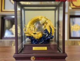 Mẫu Cá Chép Song Ngư Để Bàn Ý Nghĩa Phong Thủy