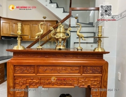 Bộ Lư Đồng Cát Tút Cao 50cm