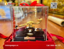 Gậy Như Ý Dát Vàng Quà Tặng Để Bàn Ý Nghĩa