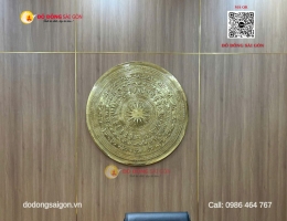Mặt Trống Đồng Treo Trong Phòng Làm Việc Bằng Đồng Đường Kính 1m