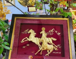 Tranh Tam Mã Quà Tặng Kinh Doanh  Biểu Tượng Bứt Phá Và Thành Công